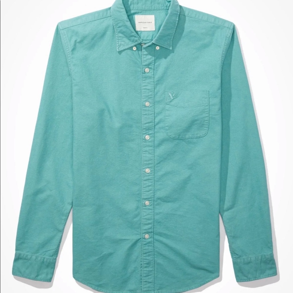 American Eagle Slim Fit Shirt Button Large